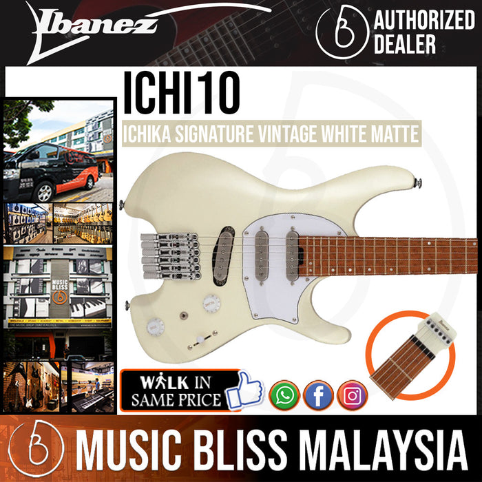 Ibanez Ichika Signature ICHI10 - Vintage White Matte | Music Bliss
