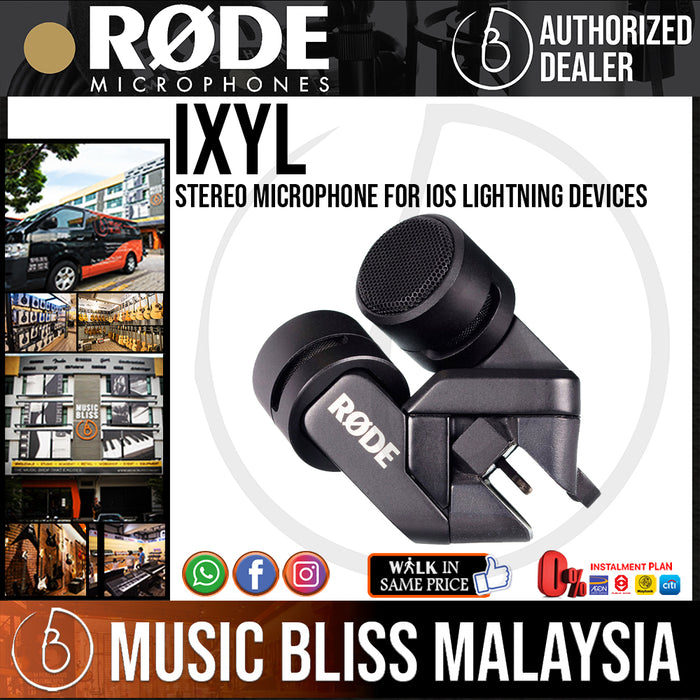 Rode iXYL Stereo Microphone for iOS Lightning Devices (iXY-L) *Everyday Low Prices Promotion* - Music Bliss Malaysia