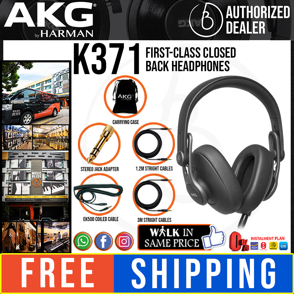 Akg headphones closed back hot sale