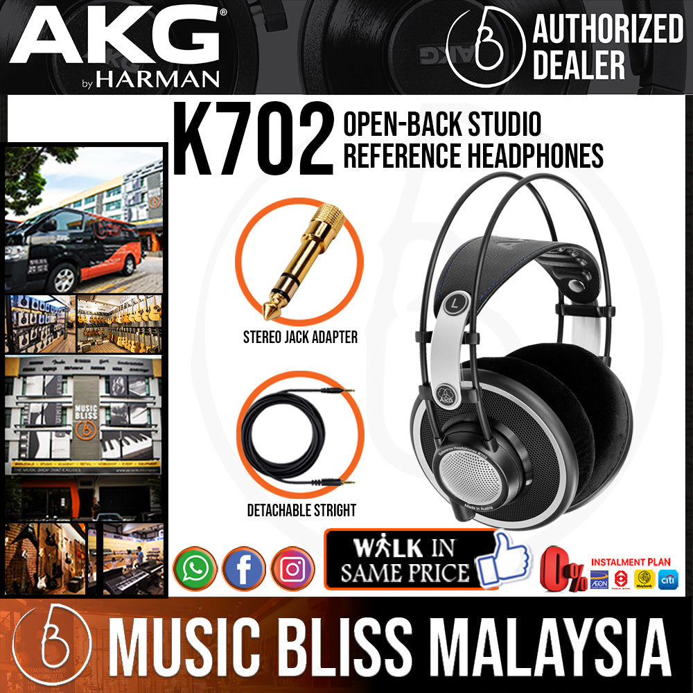 AKG K702 Open Back Studio Reference deals Headphones