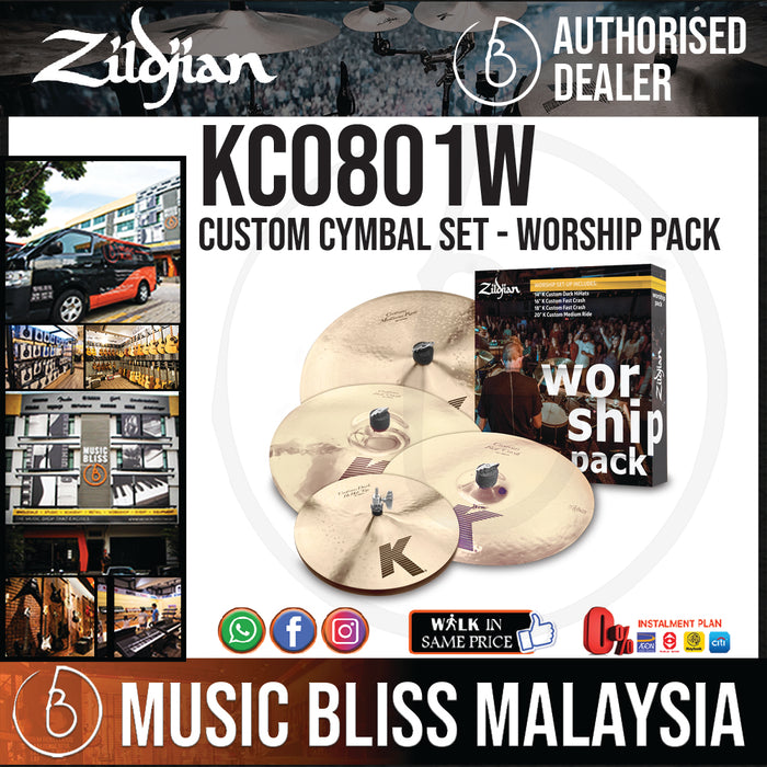 Zildjian K Custom Cymbal Set Worship Pack Music Bliss Malaysia