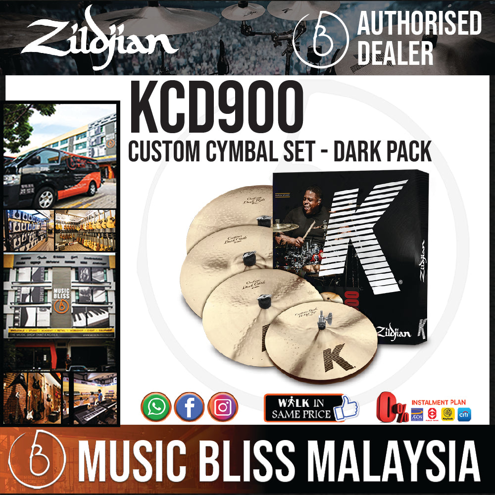 Zildjian K Custom Dark Cymbal Set 14/16/18/20 inch Music Bliss Malaysia