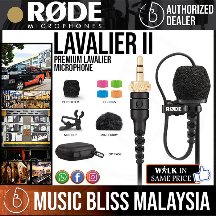 RODE Lavalier II Omnidirectional Lavalier Microphone LAVALIER-II