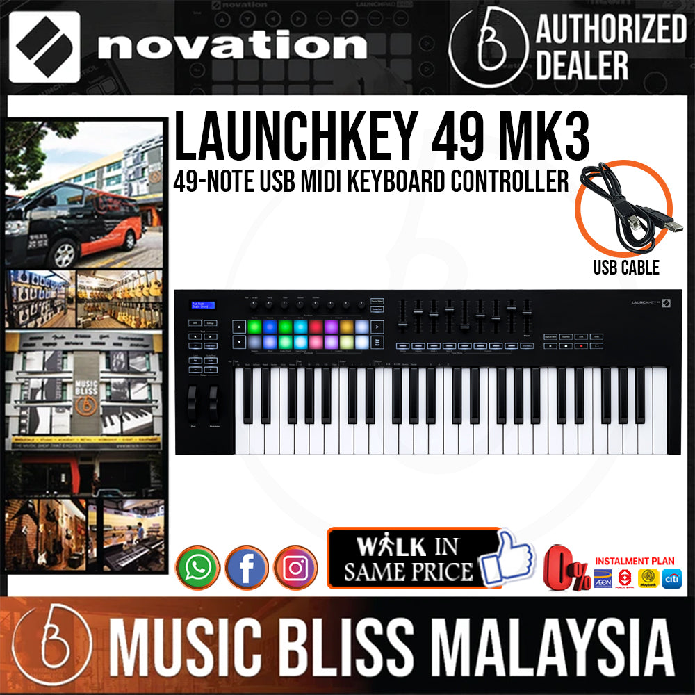 Novation Launchkey 49 MK3 Keyboard Controller | Music Bliss Malaysia