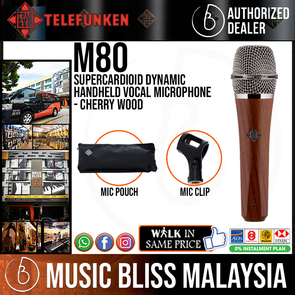 Telefunken M80 Supercardioid Dynamic Handheld Vocal Microphone