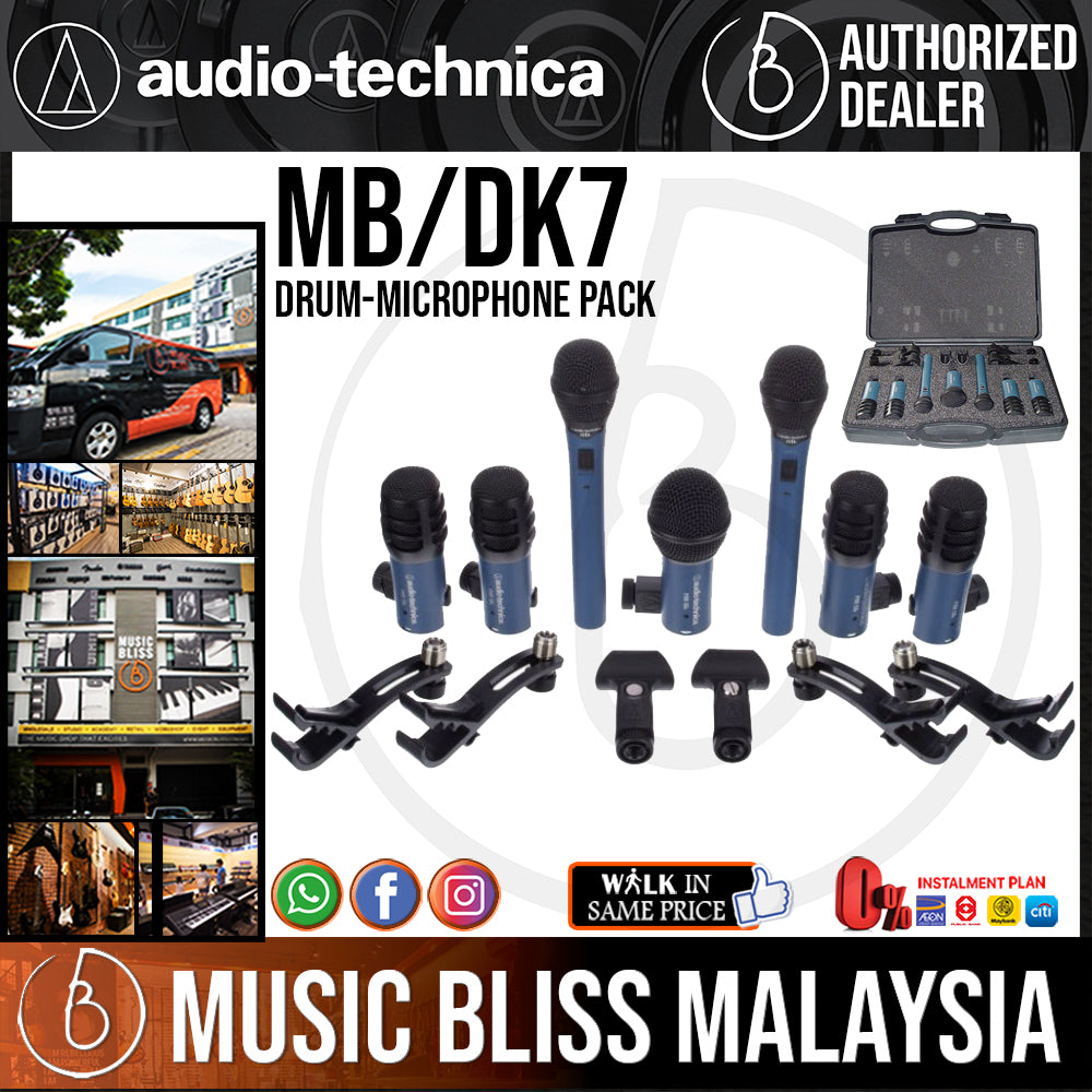 Audio Technica MB/Dk7 Drum-Microphone Pack Music Bliss Malaysia