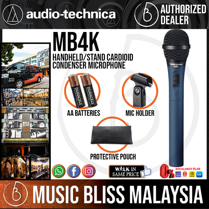 Audio Technica MB 4k Handheld/Stand Cardioid Condenser Microphone Music  Bliss Malaysia