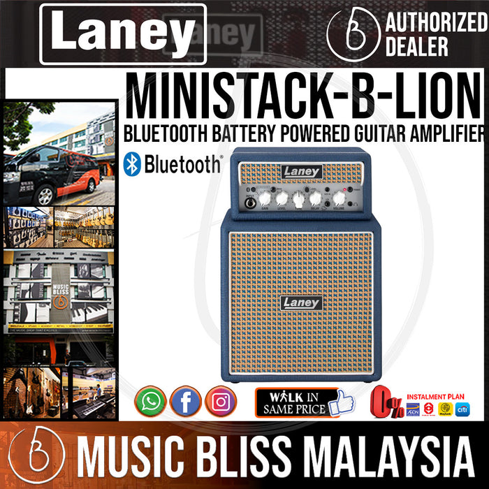 Laney Ministack-B-Lion Bluetooth Battery Powered Guitar Amplifier ...