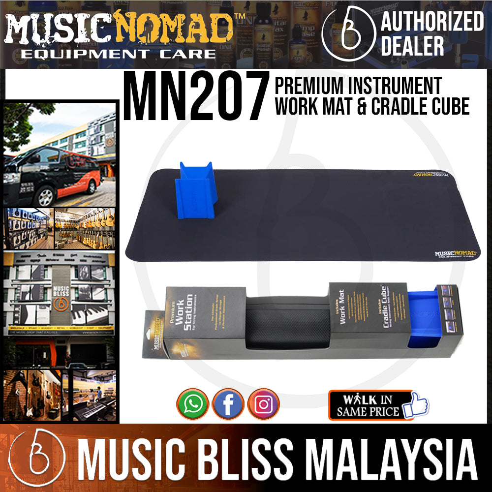 Music Nomad MN207 Premium Instrument Work Mat and Cradle Cube Neck Support