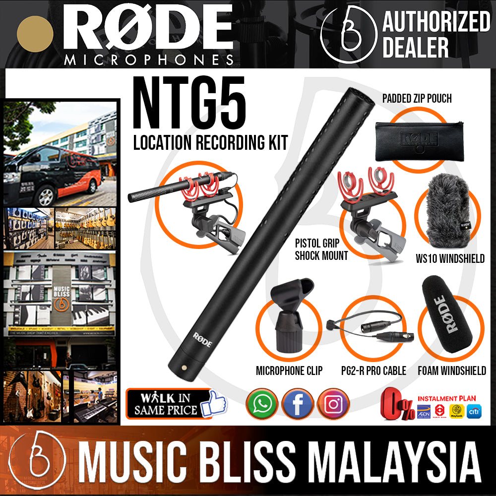 Rode NTG5 Shotgun Microphone Kit | Music Bliss Malaysia