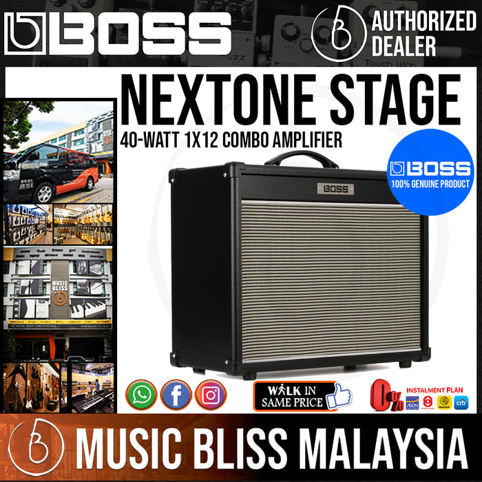 Boss Nextone Stage 40-watt 1x12 Combo Amplifier - Music Bliss Malaysia