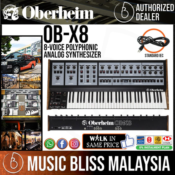 Oberheim OB-X8 8-voice Polyphonic Analog Synthesizer - Music Bliss Malaysia