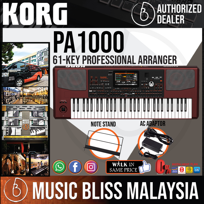 Korg Pa1000 61-key Professional Arranger | Music Bliss Malaysia