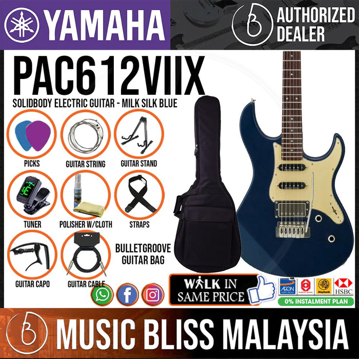 Yamaha Pacifica PAC612VIIX Electric Guitar - Matte Silk Blue