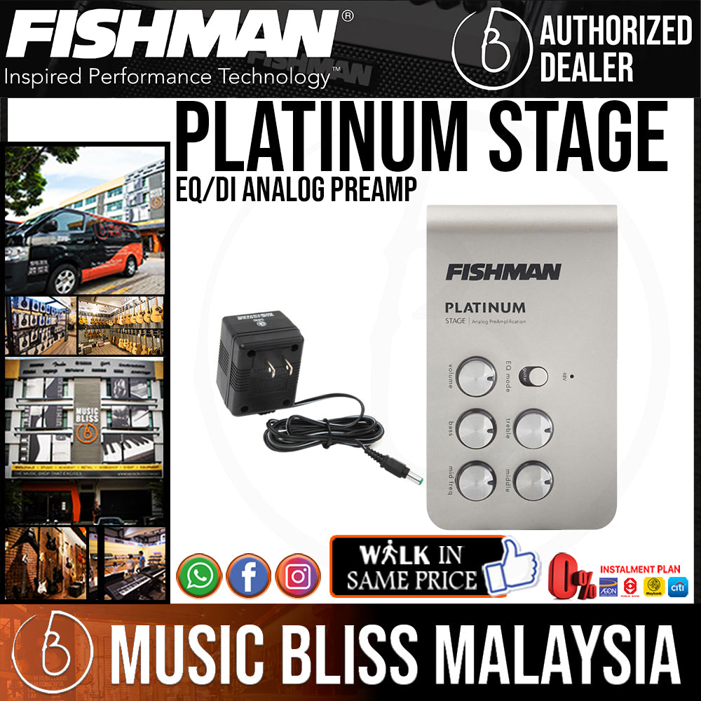 Fishman Platinum Stage EQ/DI Analog Preamp | Music Bliss Malaysia