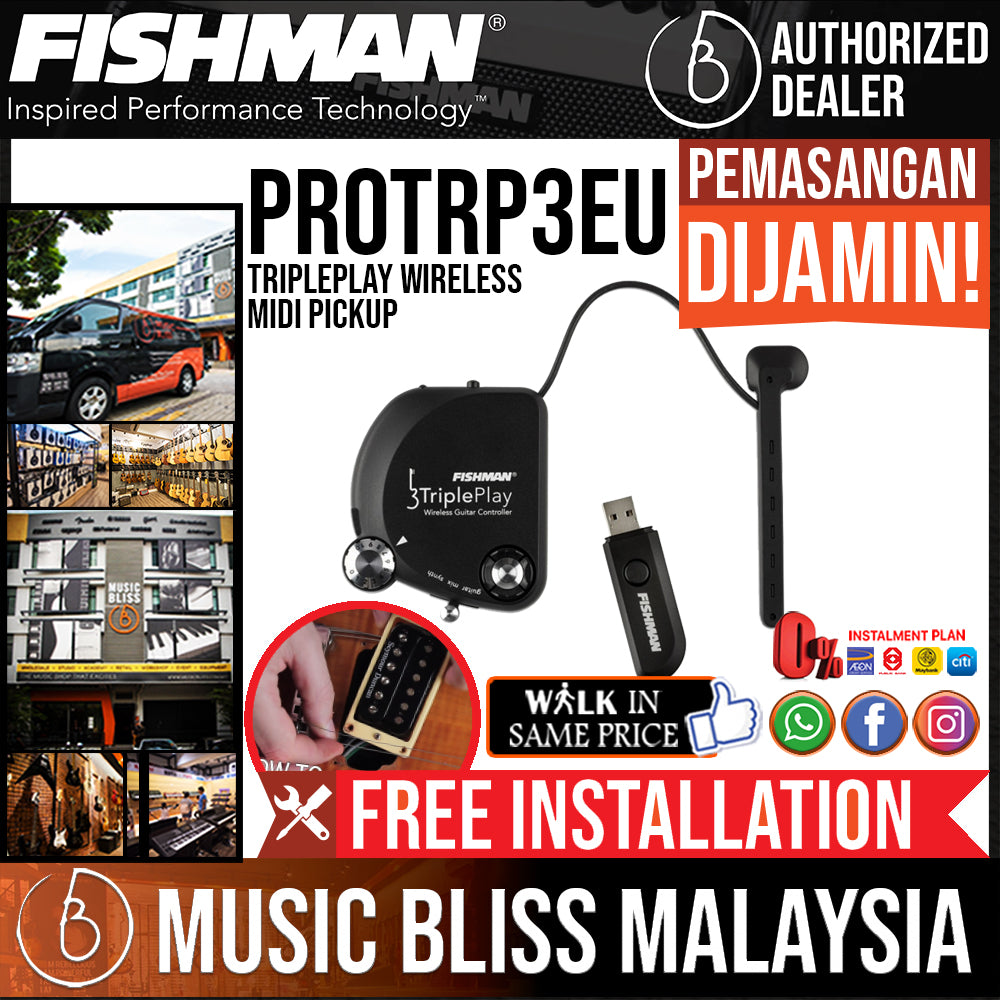Fishman TriplePlay Wireless MIDI Pickup | Music Bliss Malaysia