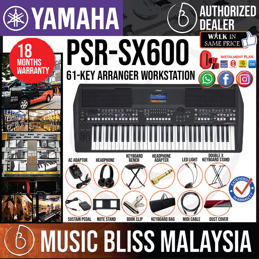 Teclado Yamaha Psr Sx 600 Bra - Guitar Music Shop