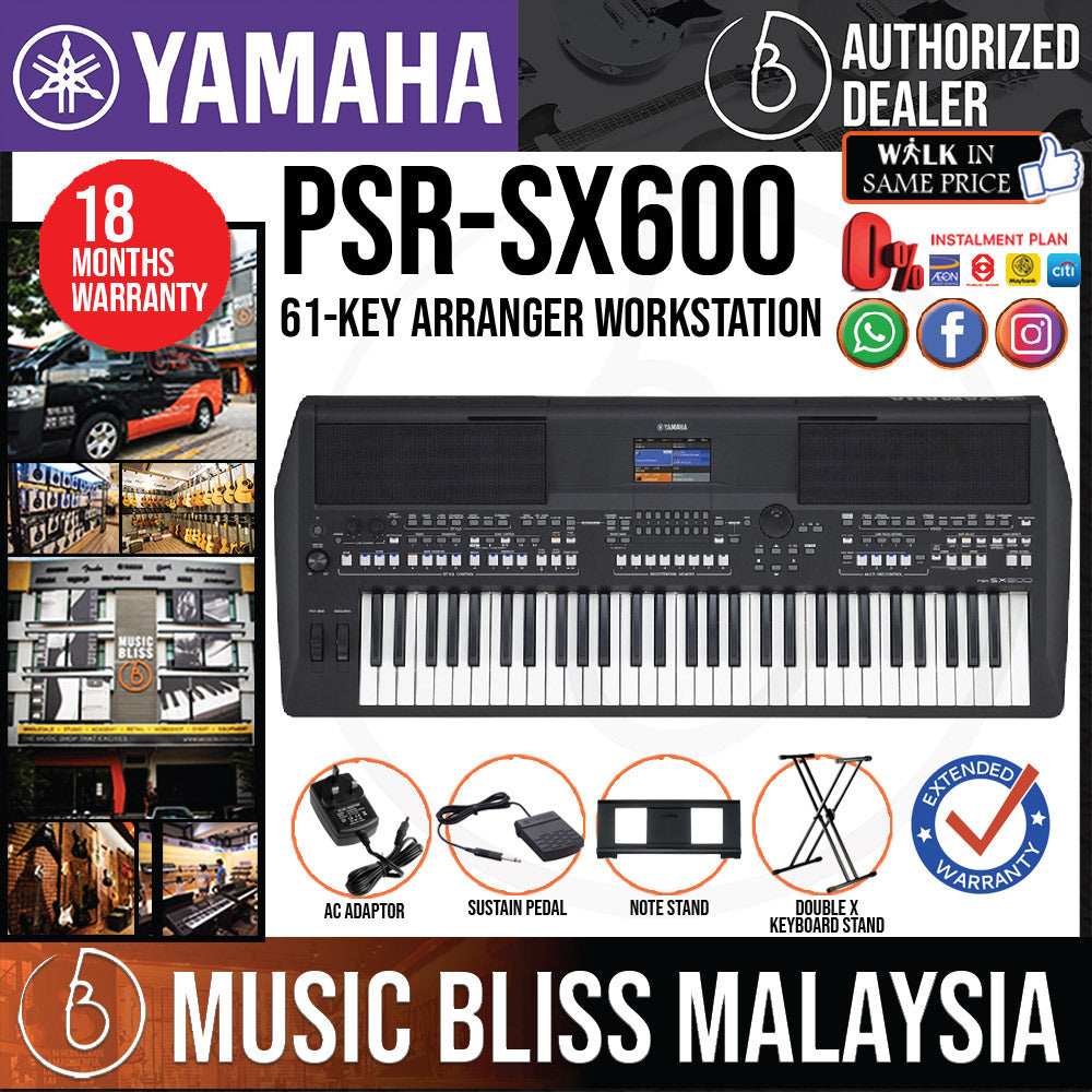 Yamaha PSR-SX600 61-Keys Arranger Keyboard