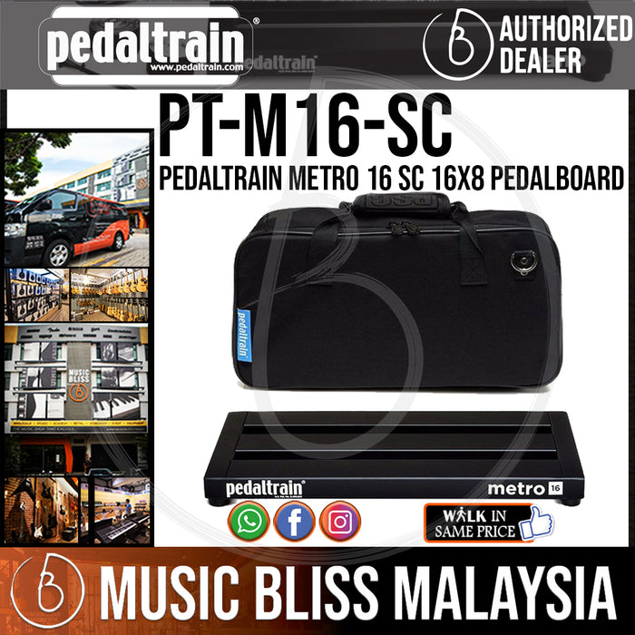 Pedaltrain Metro 16 SC 16x8 Pedalboard with Soft Case | Music
