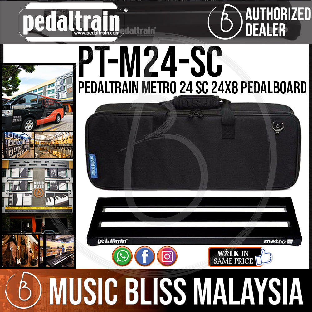 Pedaltrain Metro 24 SC 24x8 Pedalboard with Soft Case | Music