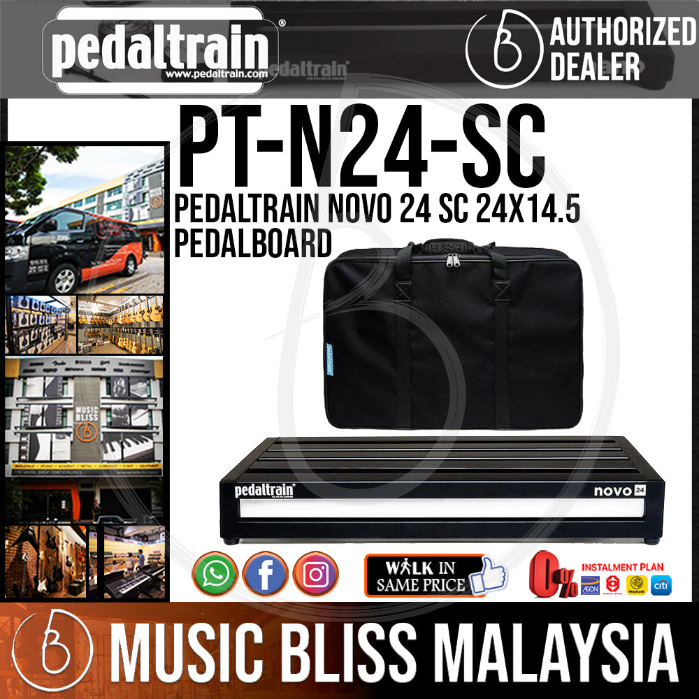 Pedaltrain Novo 24 SC 24x14.5 Pedalboard with Soft Case | Music