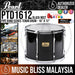 Pearl Pipe Band Series Tenor Drum - 16" x 12"- Black Mist (PTD1612 / PTD-1612) - Music Bliss Malaysia