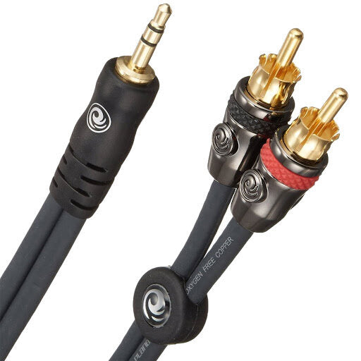 D'Addario PW-MP-05 Dual RCA to Stereo Mini Cable - 5 feet - Music Bliss Malaysia