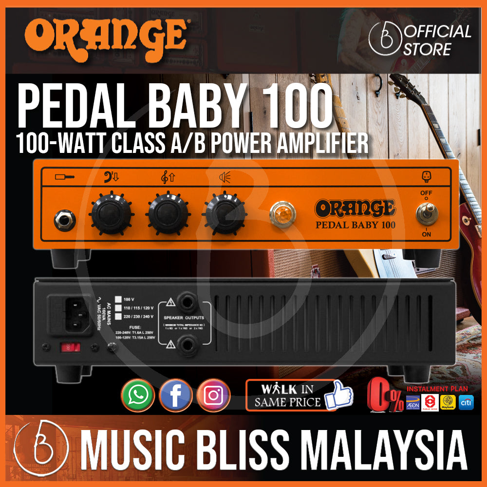 Orange Pedal Baby 100 - 100-watt Class A/B Power Amplifier | Music