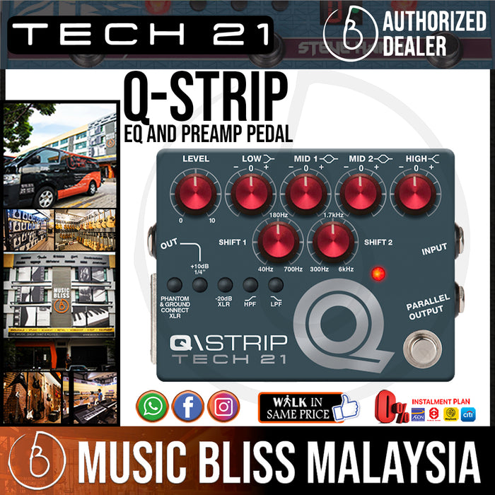 Tech 21 Q-Strip EQ and Preamp Pedal | Music Bliss Malaysia