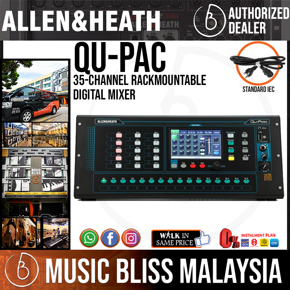 Allen and Heath Qu-Pac Rackmountable Digital Mixer with Touchscreen Control
