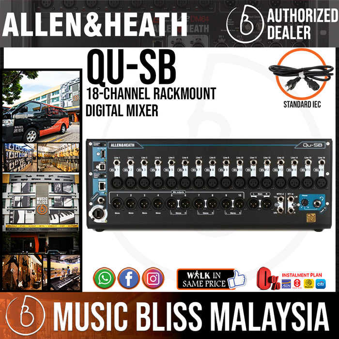 Allen & Heath Qu-SB Portable Digital Mixer (QuSB) - Music Bliss Malaysia