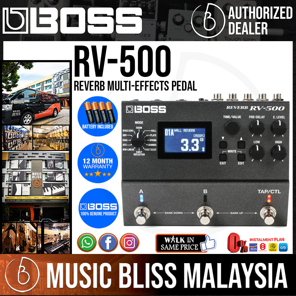 Boss RV-500 Reverb Multi-Effects Pedal | Music Bliss Malaysia