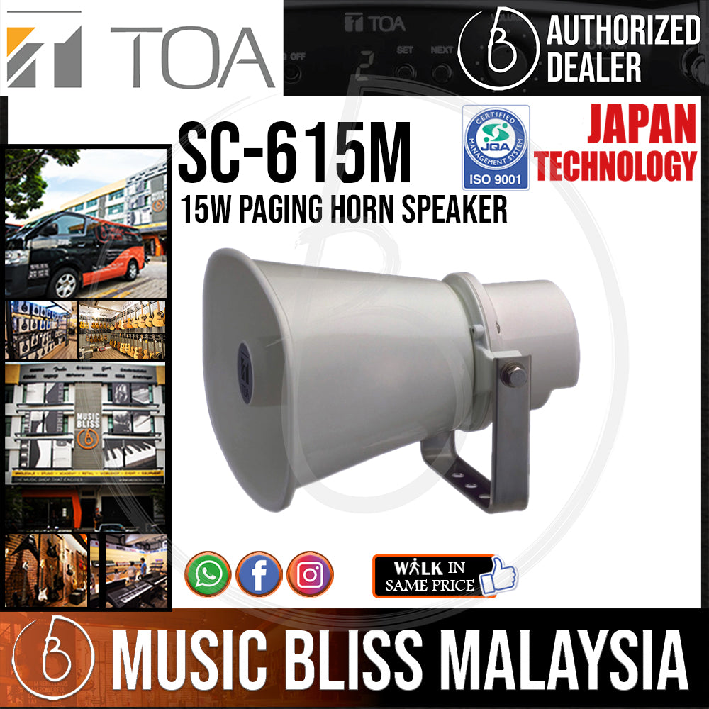 TOA Paging Horn Speaker SC-615M 15W | Music Bliss Malaysia