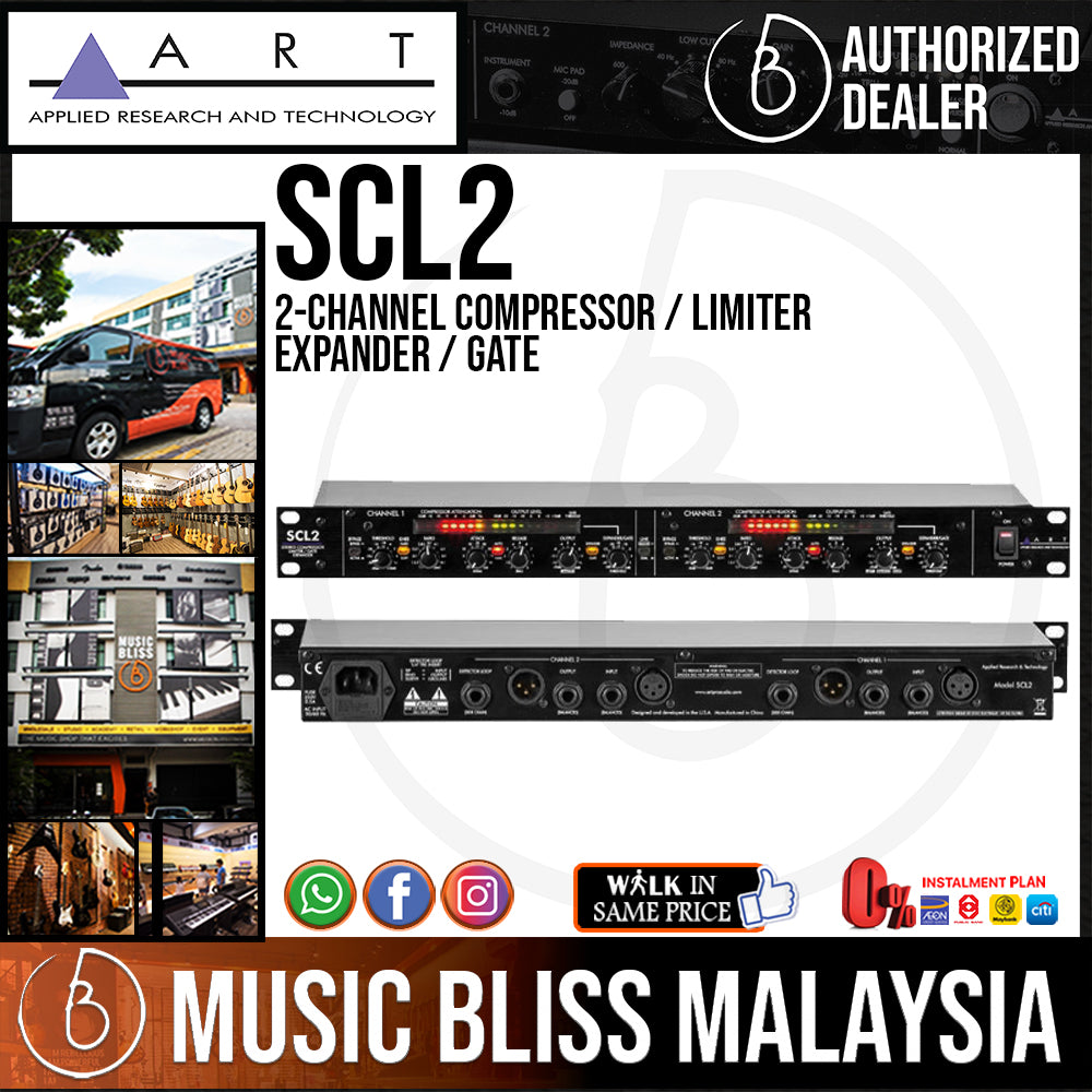 ART SCL2 Dual / Stereo Compressor / Limiter Expander / Gate