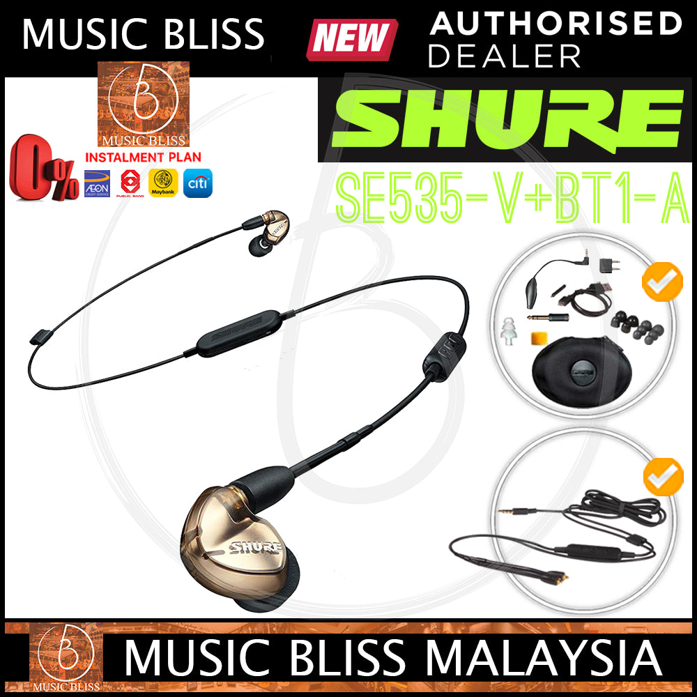 Shure SE535 Sound Isolating Earphones with 3.5mm Comm Cable