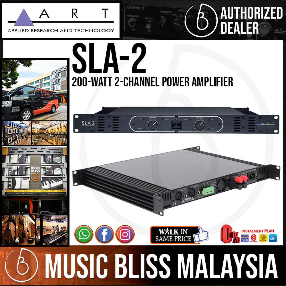 ART SLA-2 200-watt 2-channel Power Amplifier | Music Bliss Malaysia