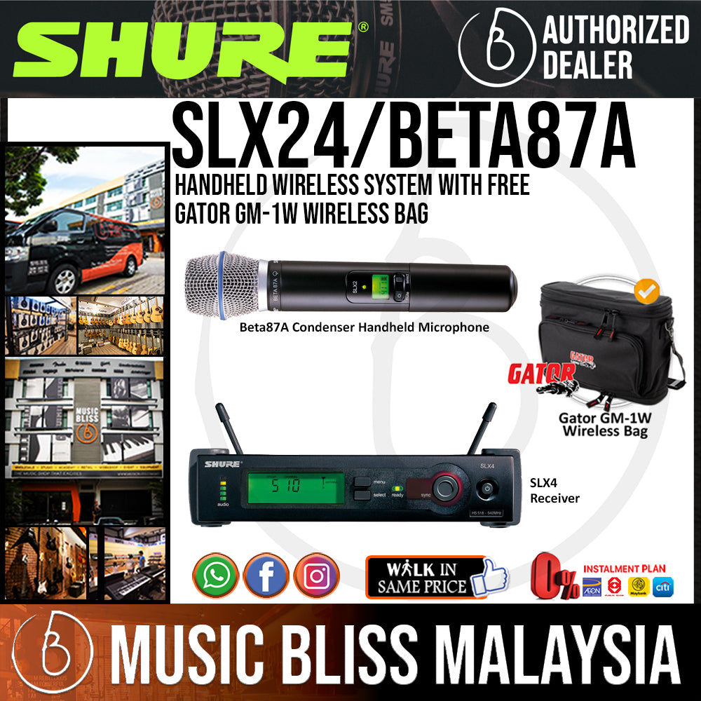 Shure Wireless Microphone SLX24 - Handheld System Band