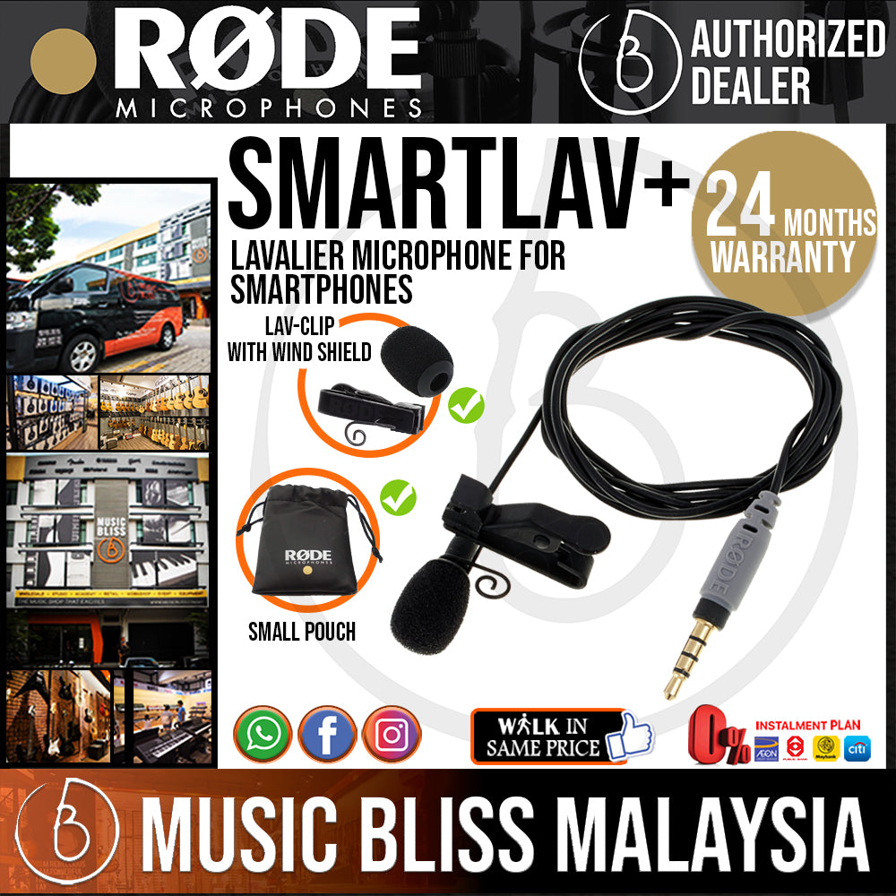 Rode smartLav+ Lavalier Condenser Microphone (iOS / Android) 