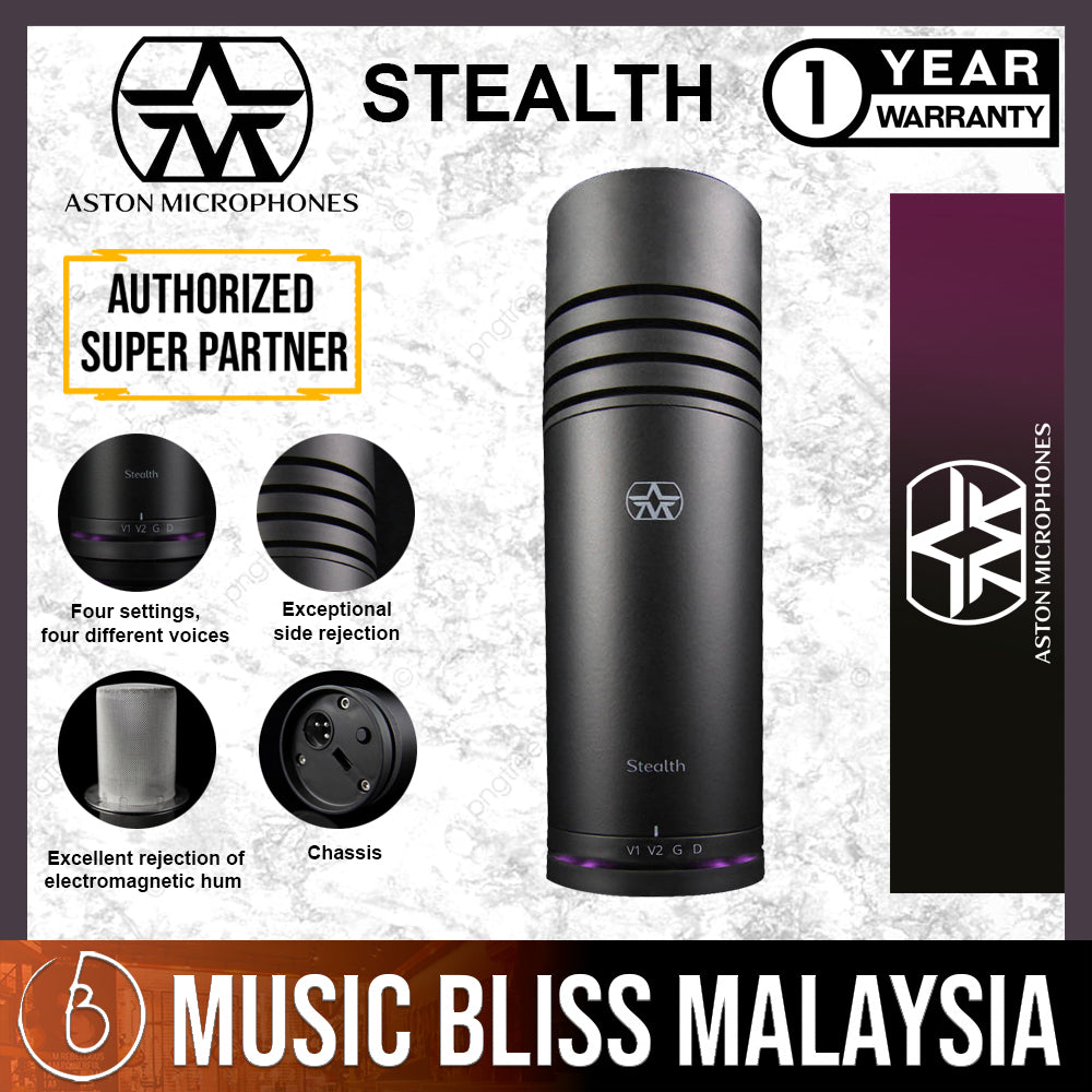 Aston Microphones Stealth Cardioid Active Dynamic Broadcast