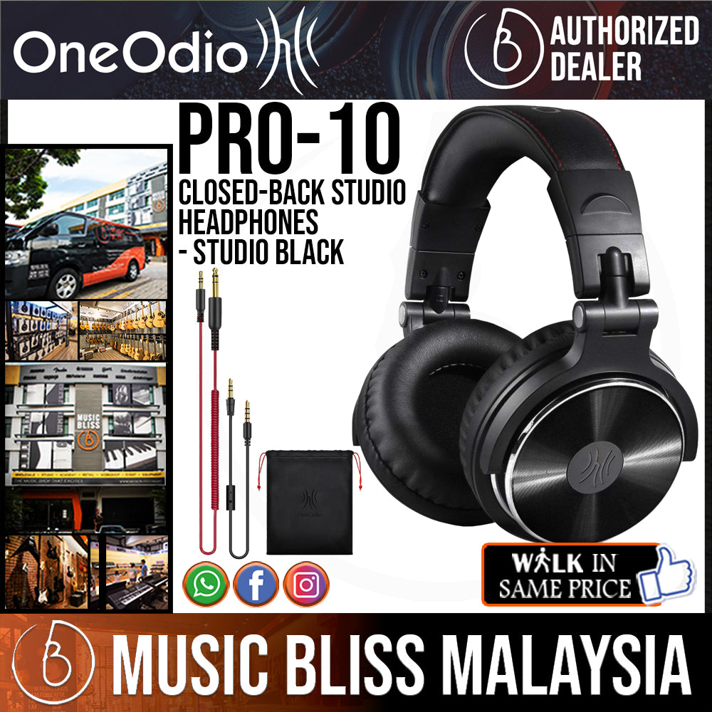 OneOdio Pro50 Hi-Res Over Ear Headphones Wired Closed-Back DJ Studio  Headphones for Monitoring and Mixing, Soft Protein Leather Earcups, Noise
