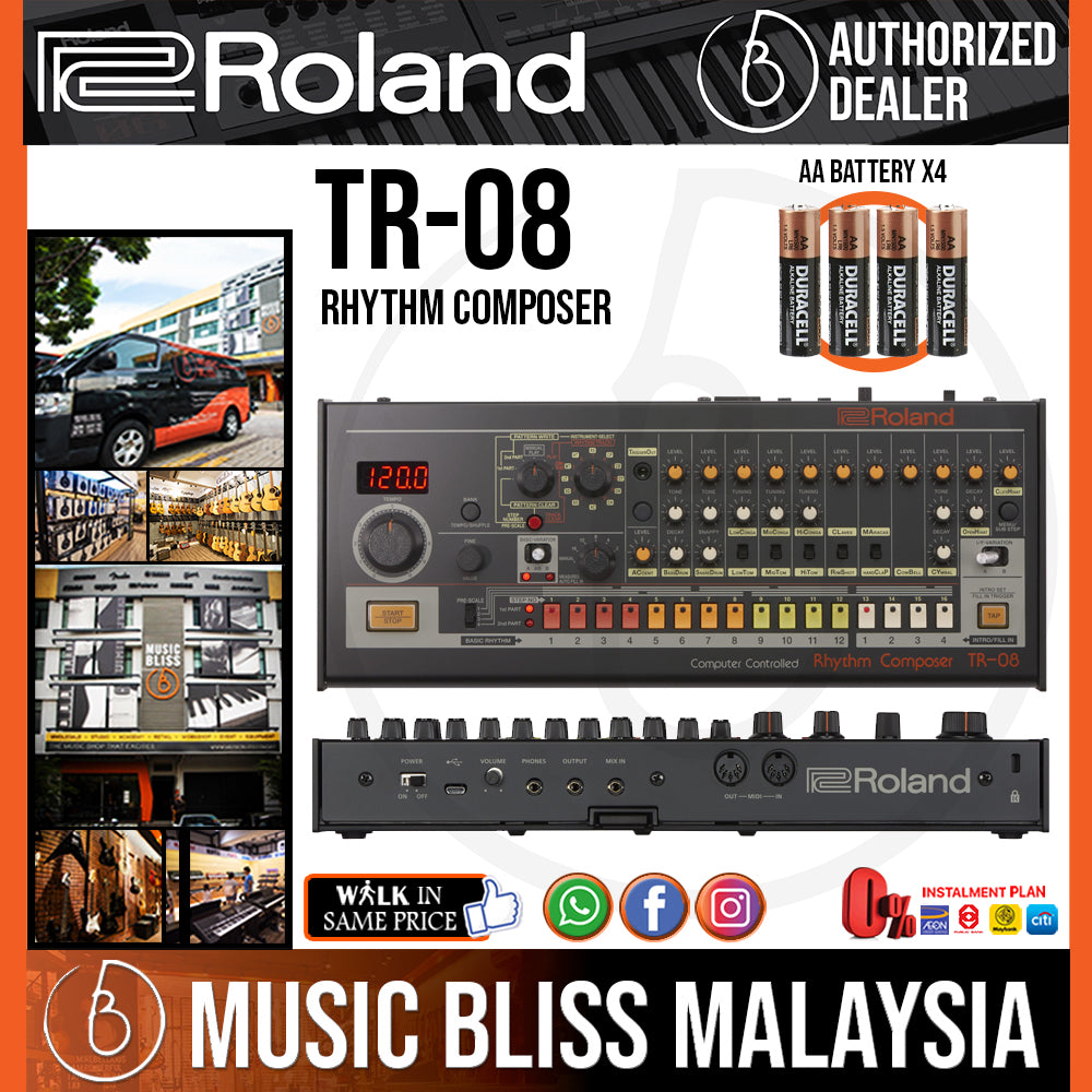 Roland TR-08 Rhythm Composer Drum Sound Module | Music Bliss Malaysia