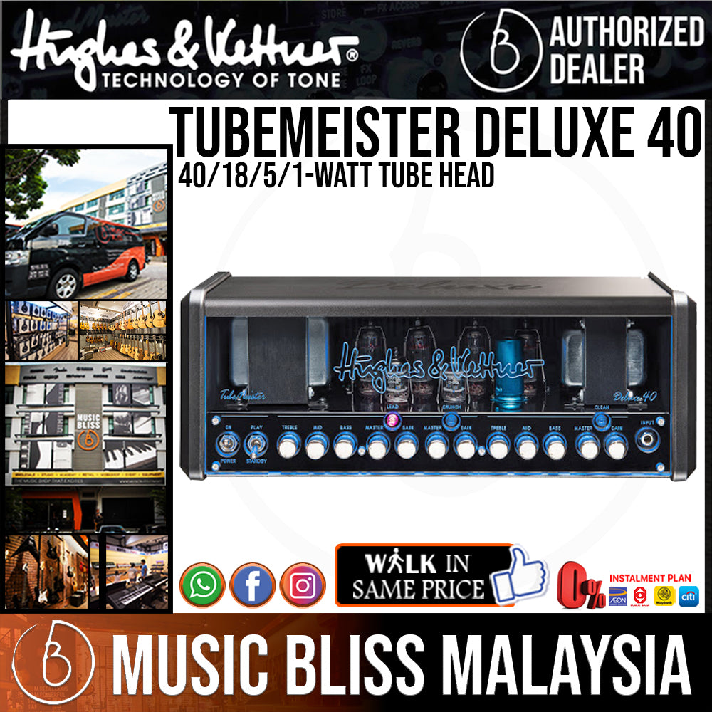 Hughes & Kettner TubeMeister 40 Deluxe - 40/18/5/1-watt Tube Head