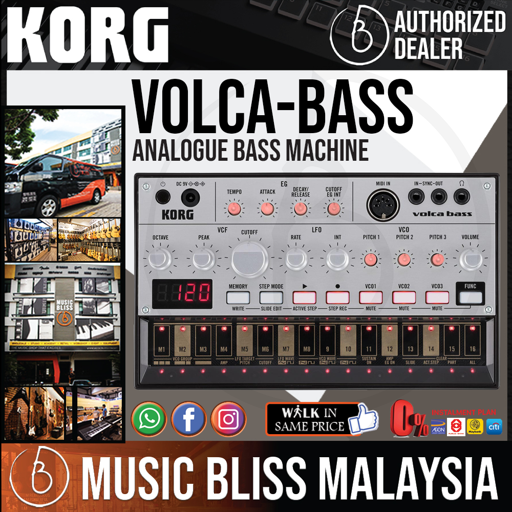 Korg Volca Bass Analogue Bass Machine with 0% Instalment | Music