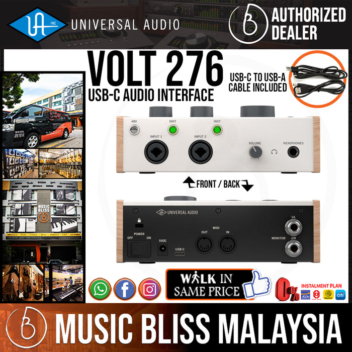 Universal Audio Volt 276 USB-C Audio Interface *Launching Promotion* - Music Bliss Malaysia