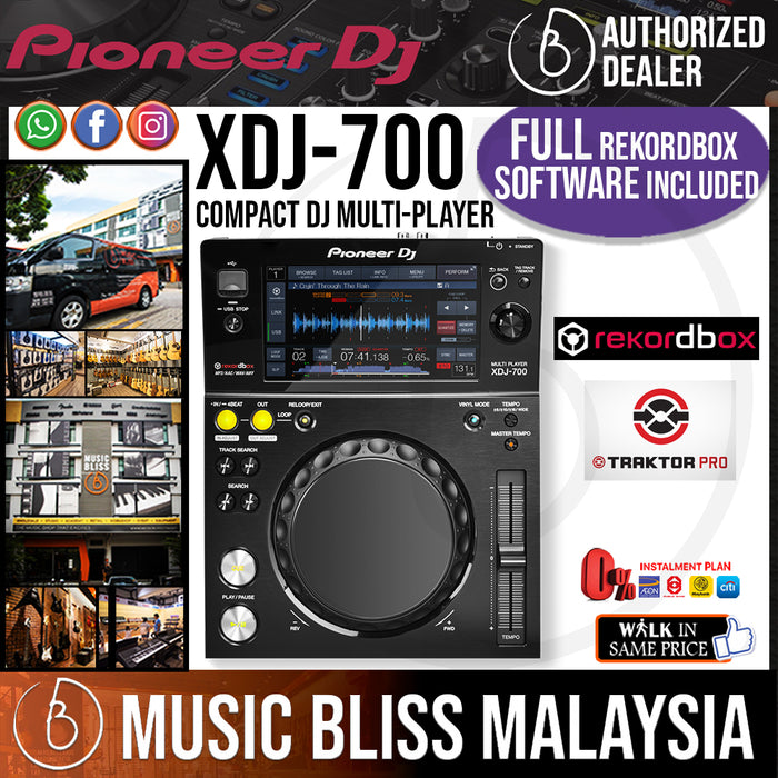 Pioneer DJ XDJ-700 Compact Digital Rekordbox DJ Media Player (XDJ700) *Everyday Low Prices Promotion* - Music Bliss Malaysia
