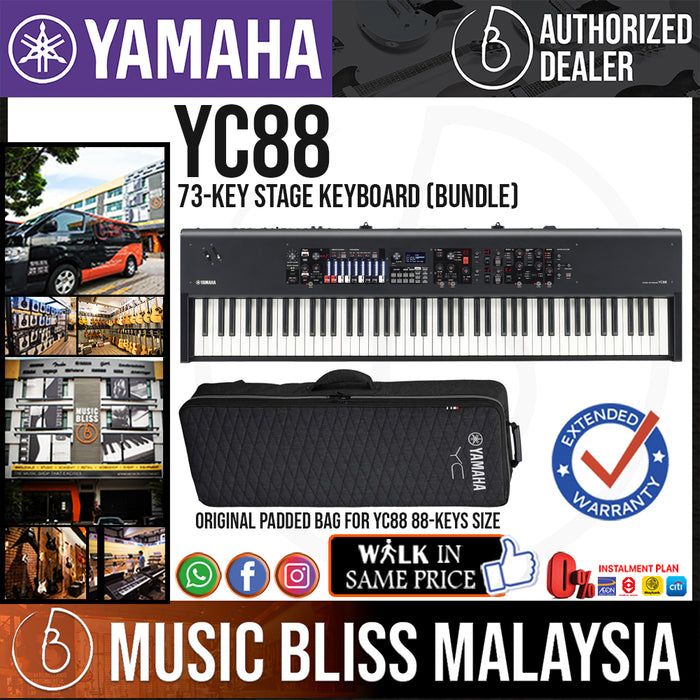 Yamaha YC88 88-key Stage Keyboard with SC-YC88 Original Padded Bag (YC-88 / YC 88) - Music Bliss Malaysia