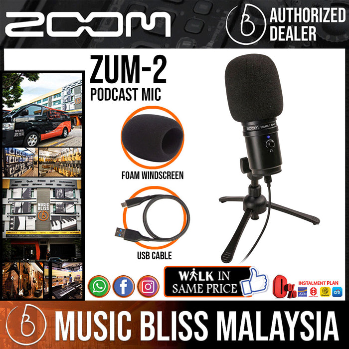 Zoom ZUM-2 Podcast Microphone