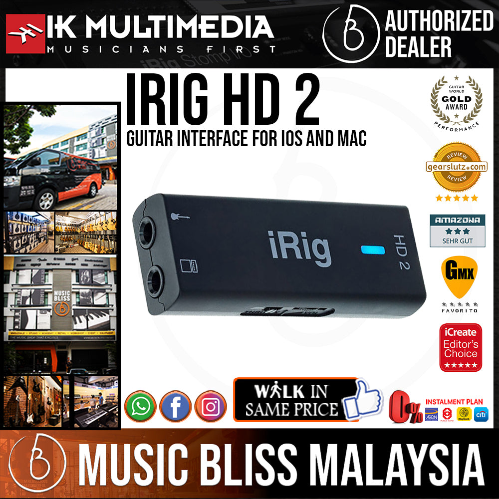  IK Multimedia iRig HD 2 guitar audio interface for