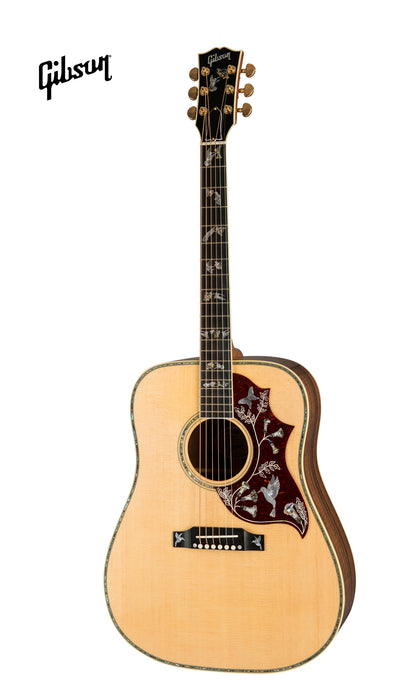 GIBSON HUMMINGBIRD CUSTOM KOA ACOUSTIC GUITAR - ANTIQUE NATURAL - Music Bliss Malaysia