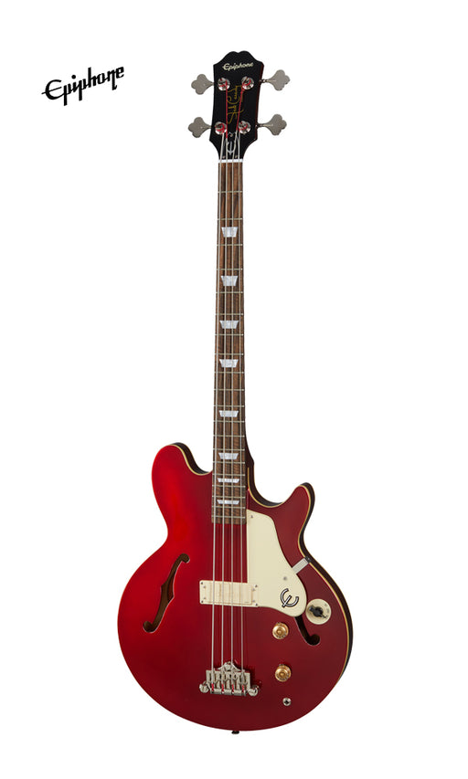 Epiphone Jack Casady Semi-Hollowbody Bass Guitar - Sparkling Burgundy - Music Bliss Malaysia